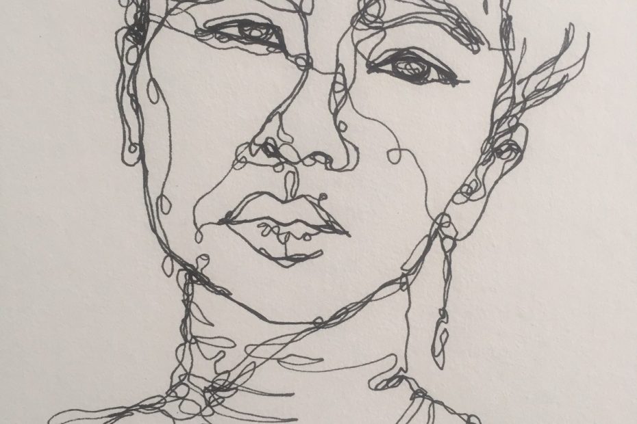 Pen drawing of Ocean