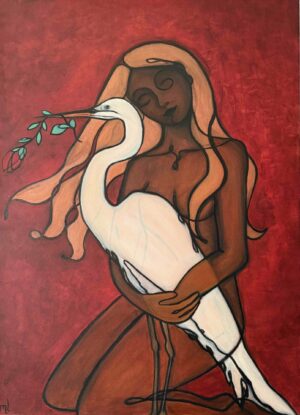 white heron