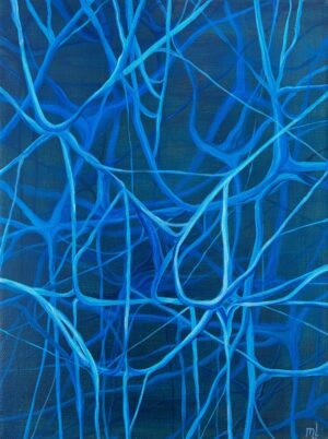 Verweven blauw